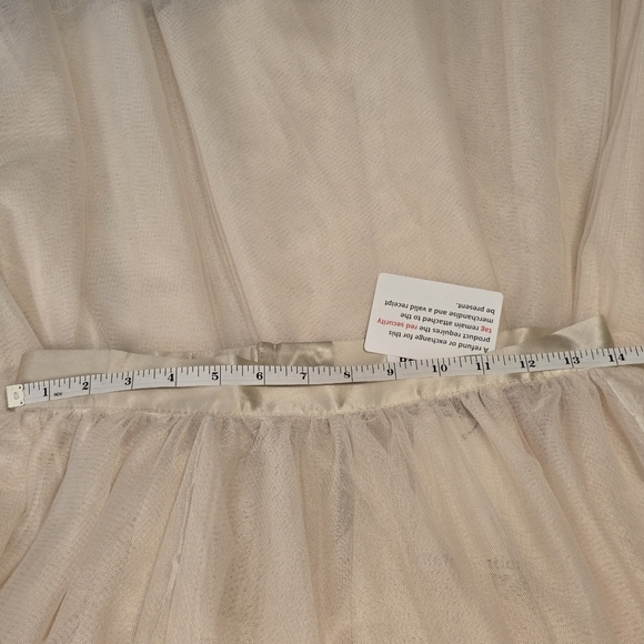 Reformation Prisca Elegant Cream Tulle Skirt Size M - Picture 16 of 17